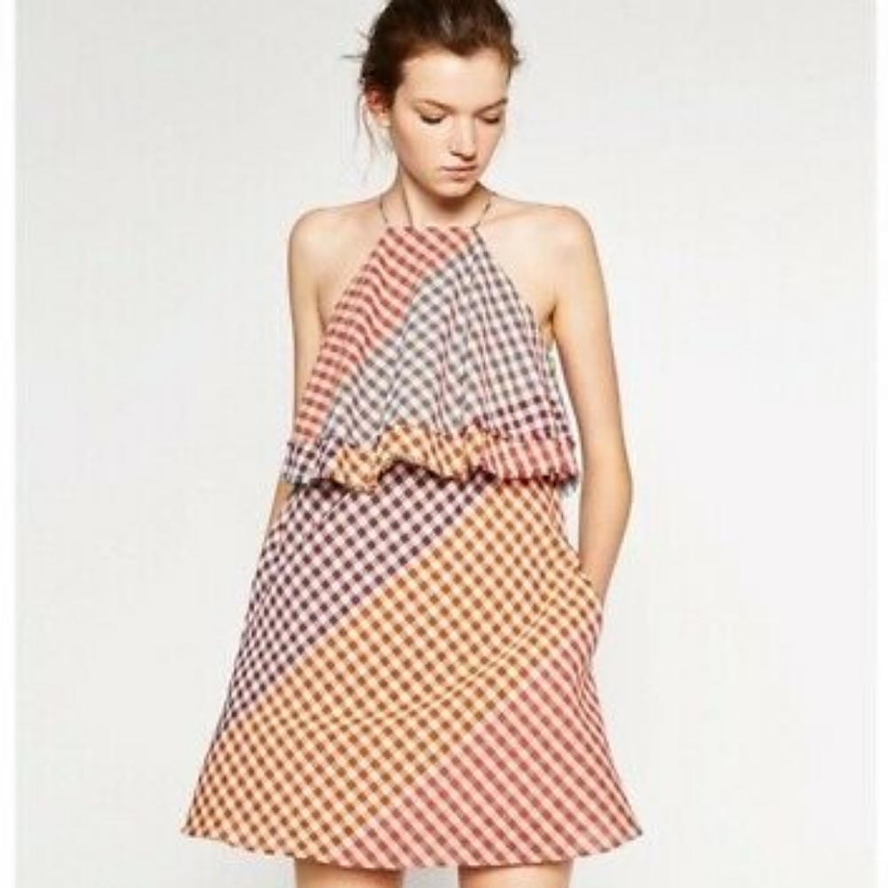 ZARA trafaluc gingham sundress